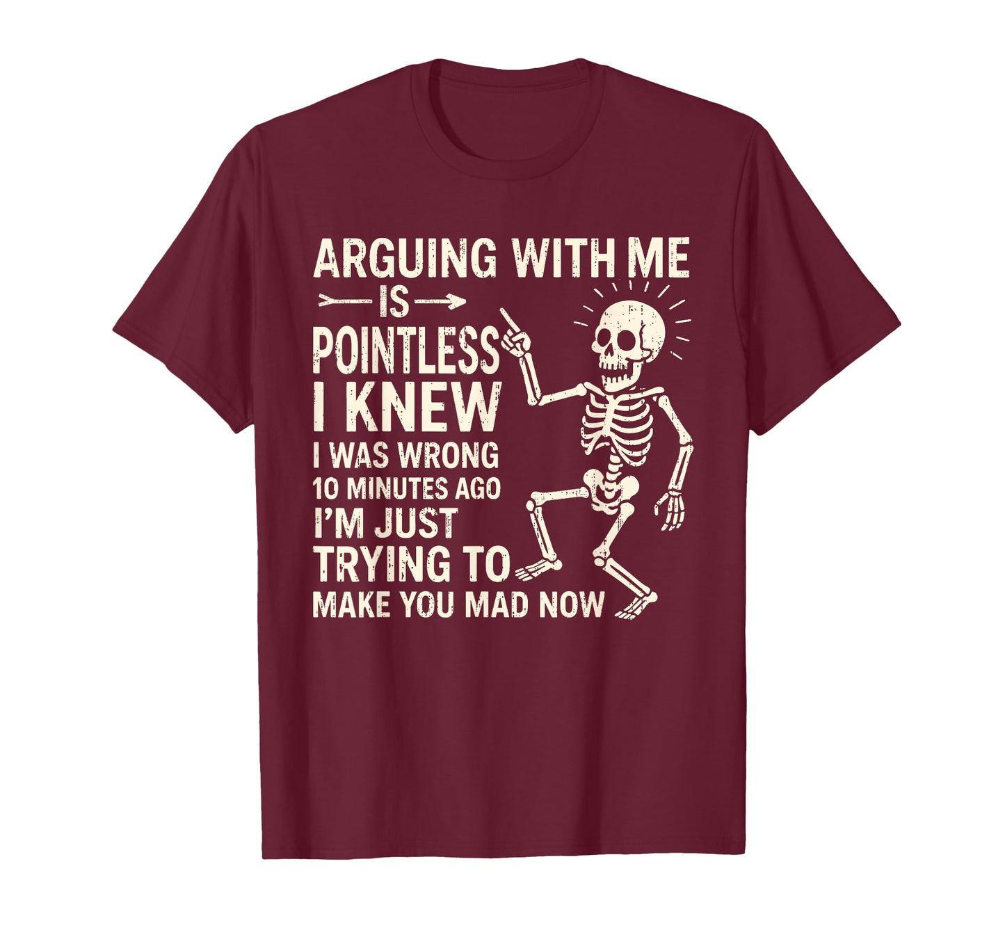 Arguing With Me Is Pointless I Knew I Was Wrong 10 Minutes T-Shirt