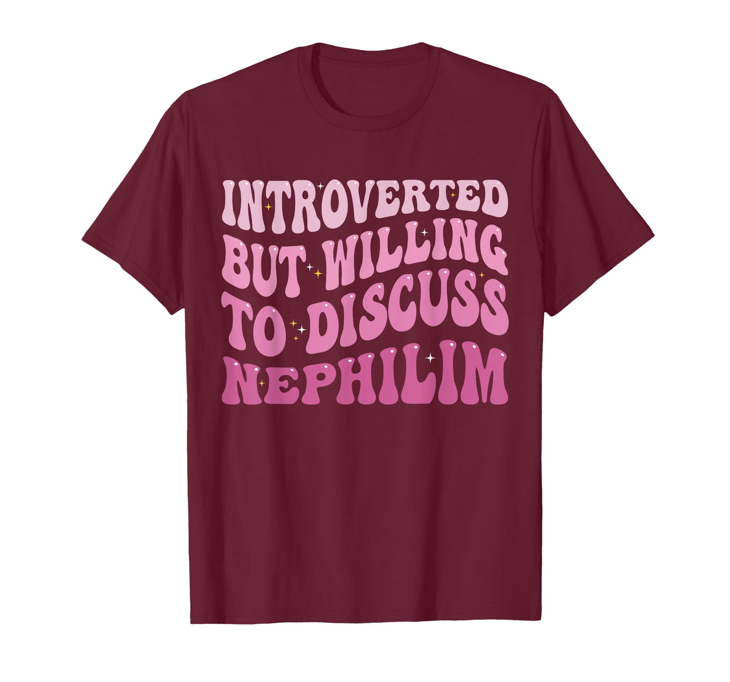 Introverted But Willing To Discuss Nephilim Introvert Funny T-Shirt