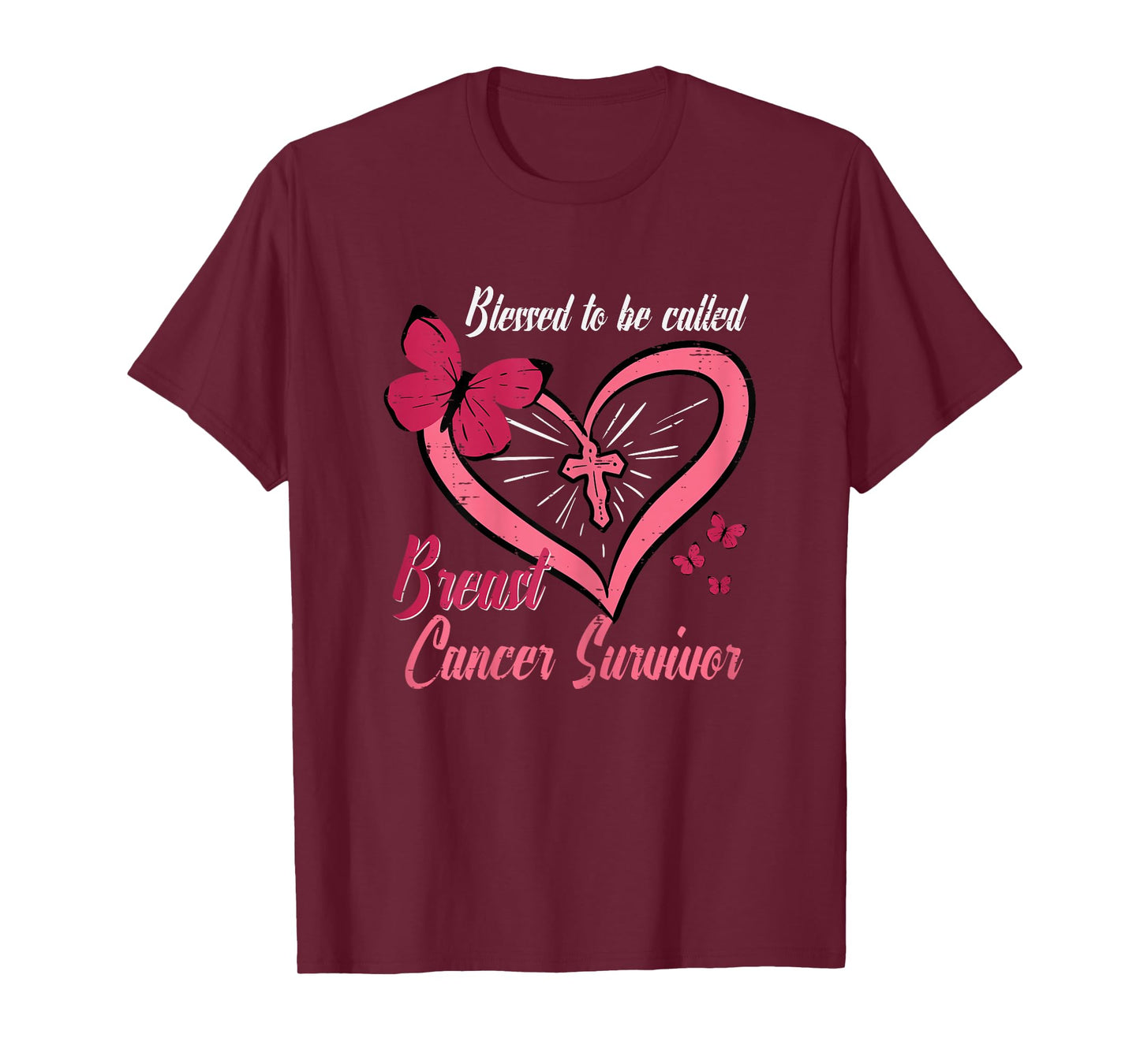 Blessed To Be Called Breast Cancer Survivor Christian Women T-Shirt