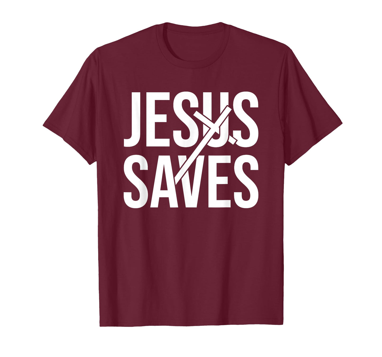 Cute Jesus Saves Christian - Inspirational Religious Faith T-Shirt
