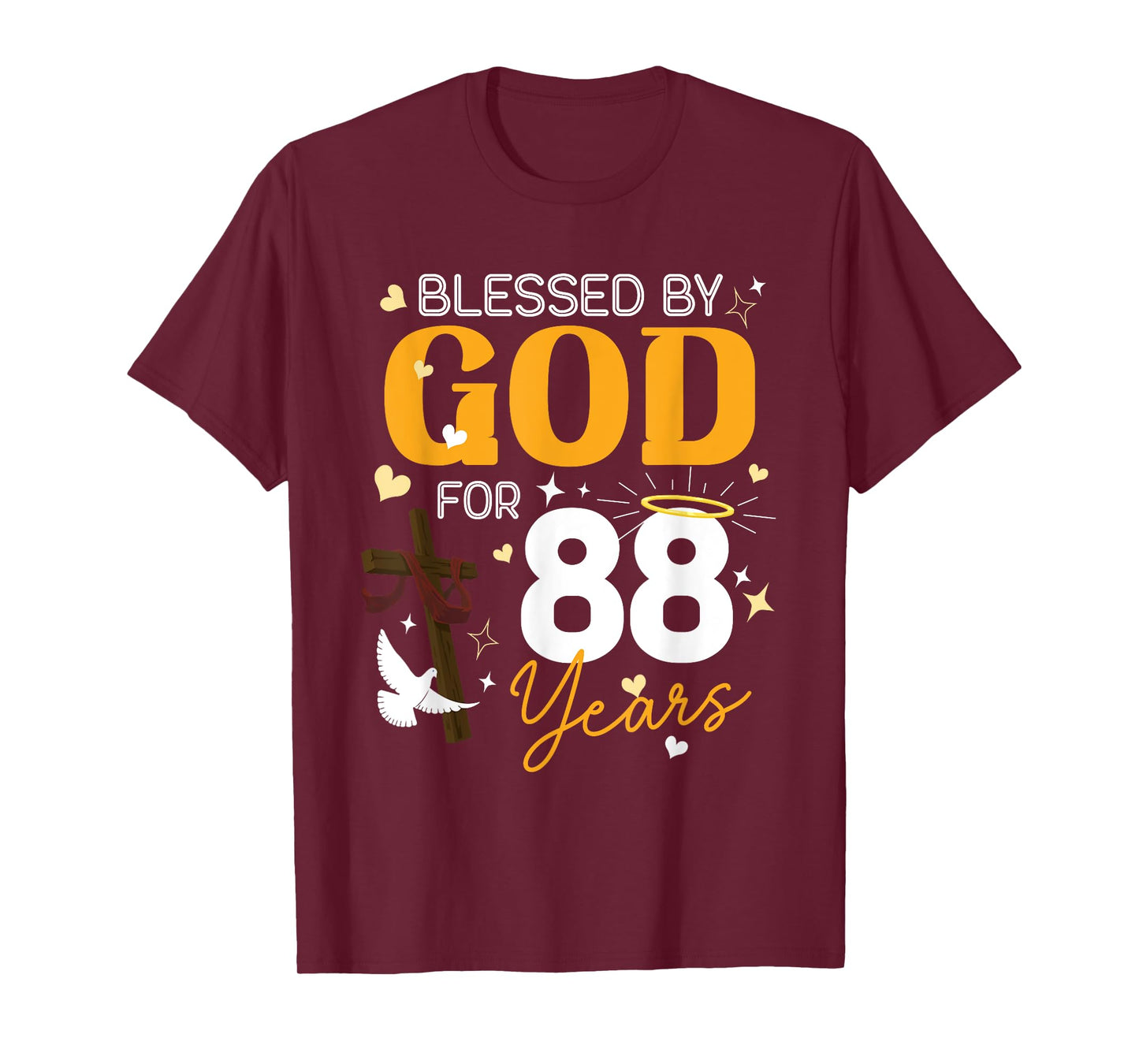88 Birthday Blessed By God For 88 Years Old Gifts 88th BDay T-Shirt