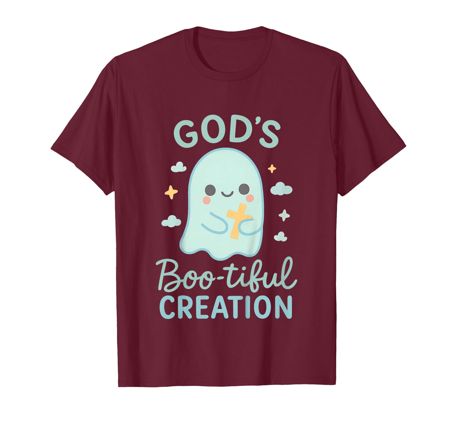 God’s Boo-Tiful Creation Cute Ghost Christian Kids Faith T-Shirt