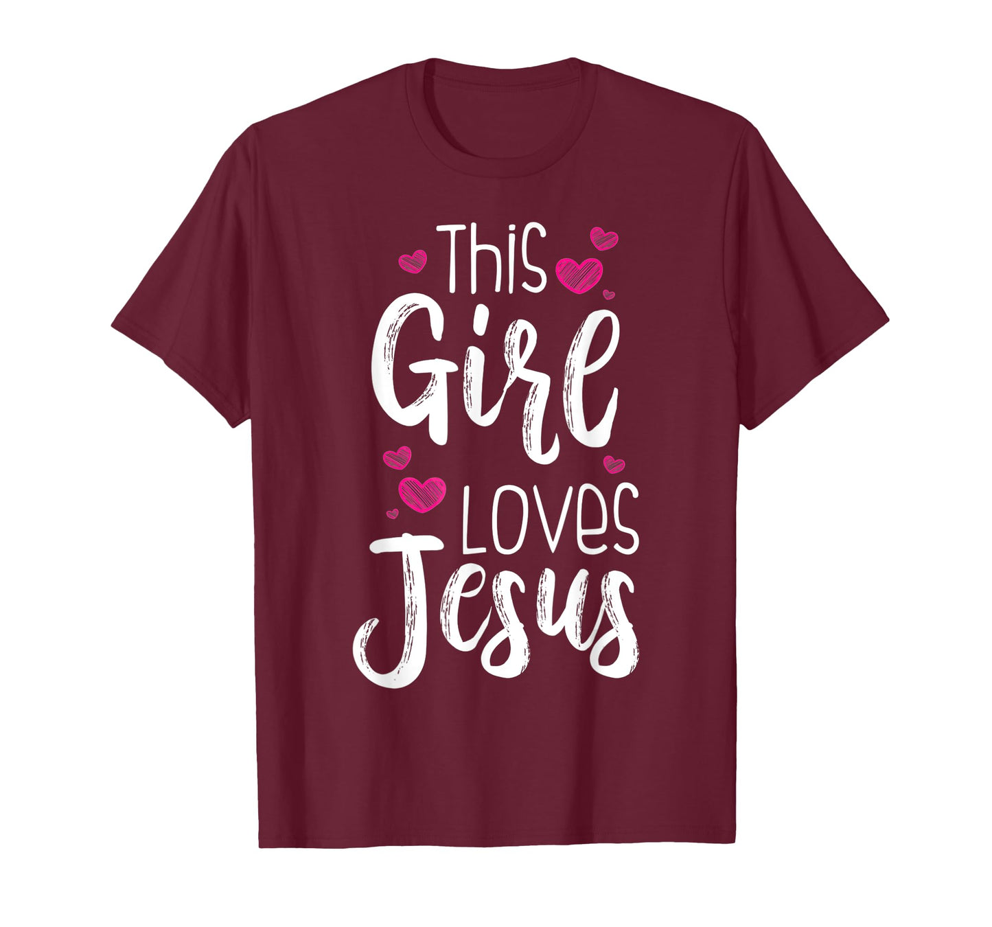 This Girl Loves Jesus Gift For Christian Teen Kid Cool Women T-Shirt