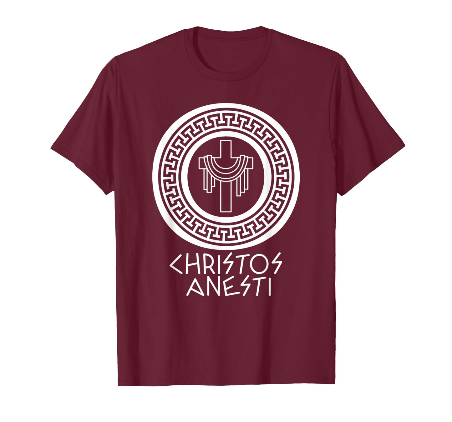 Christos Anesti Cross Jesus Egg Orthodox Greek Easter T-Shirt