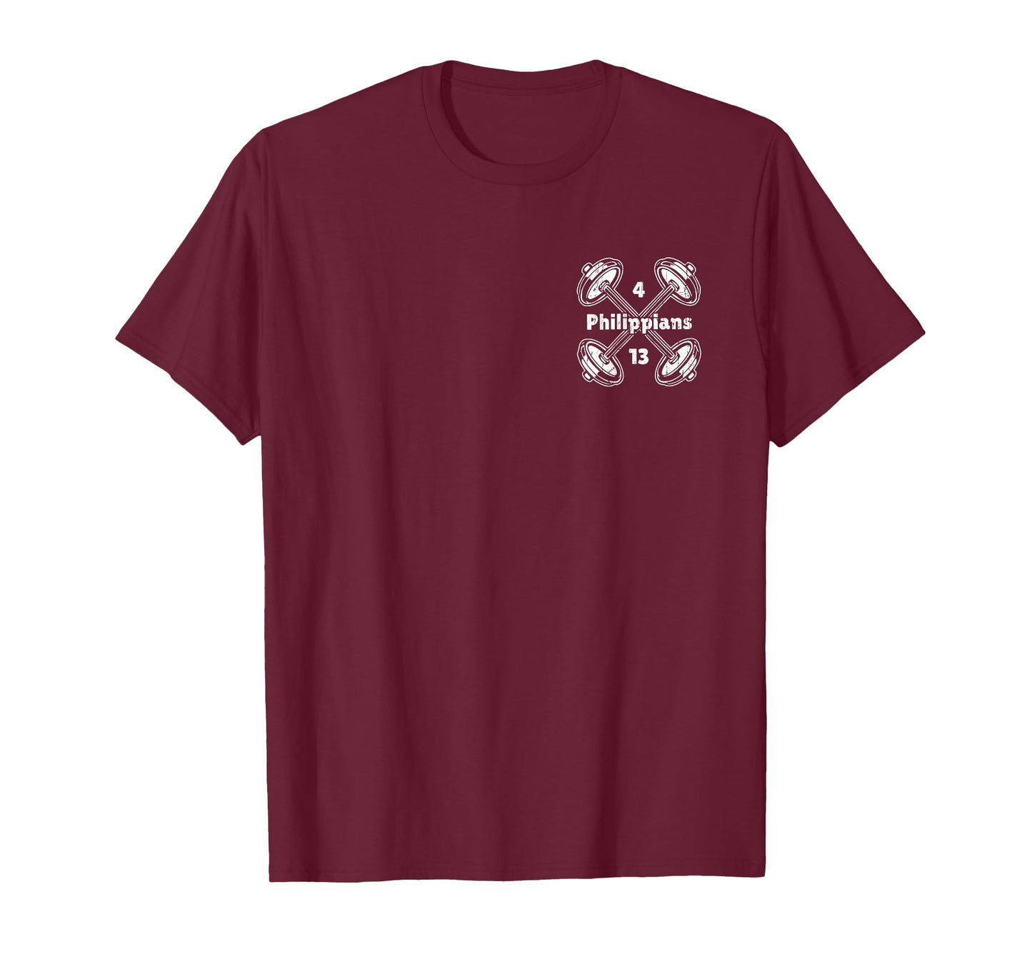 Not by My Strength But His, Christian - Font & Back T-Shirt