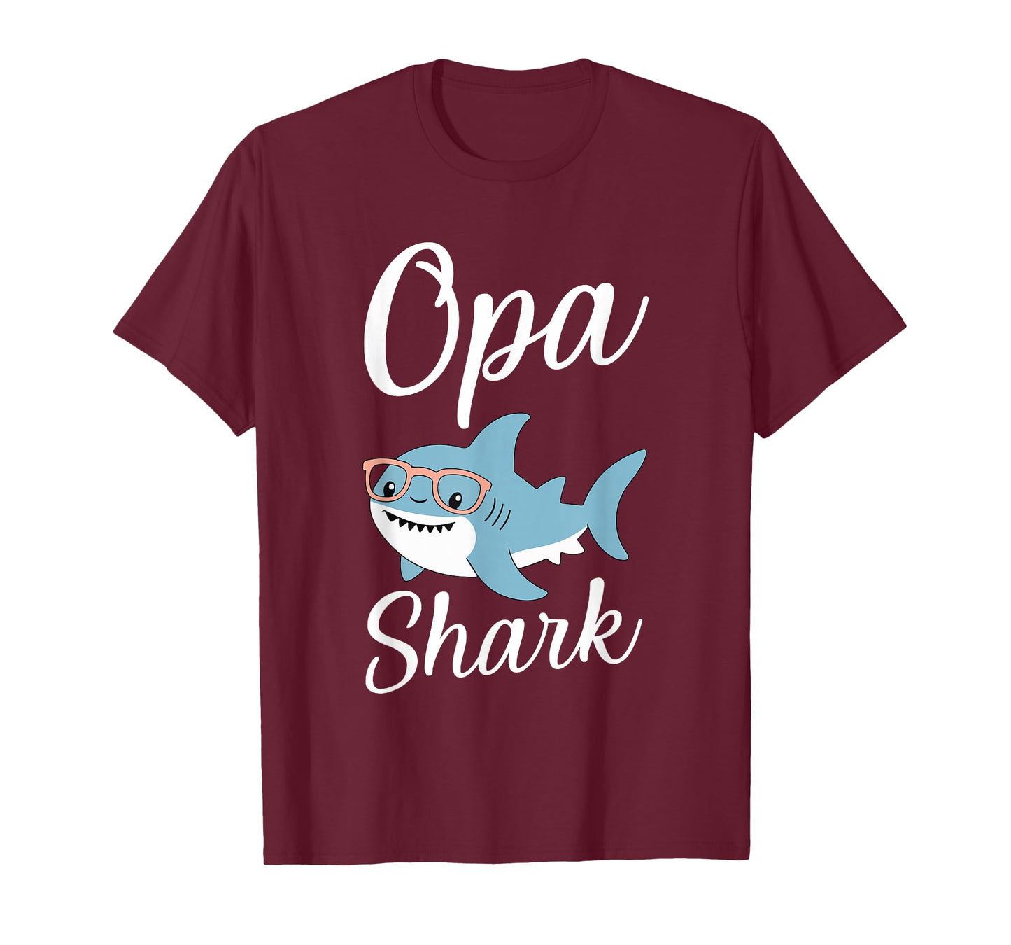 Opa Shark Funny Matching Family Grandpa T-Shirt