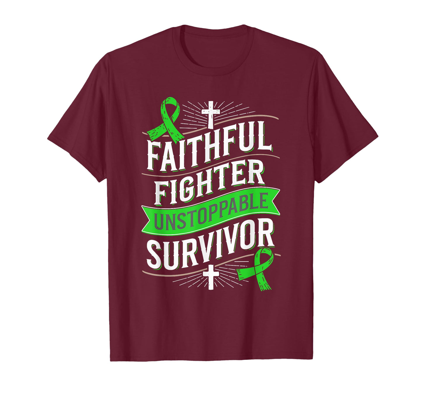 Faithful Fighter Survivor Spinal Cord Injury Awareness T-Shirt