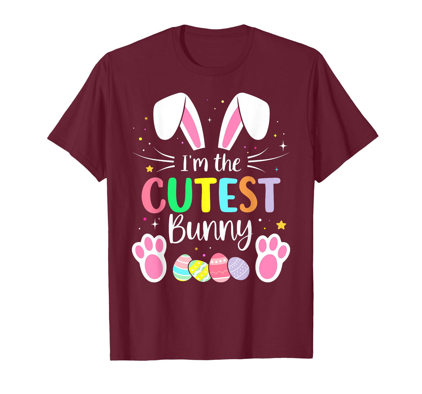 Im the cutest bunny girls boys funny matching easter family T-Shirt