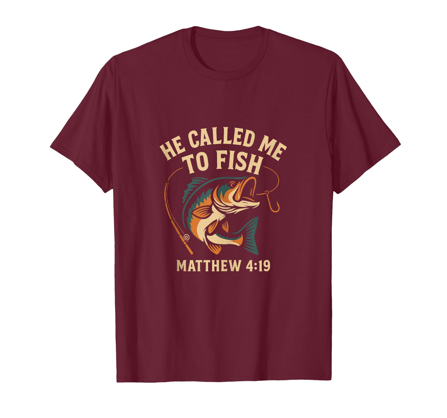 He Called Me to Fish Matthew 4:19 Christian Fishing Tank Top