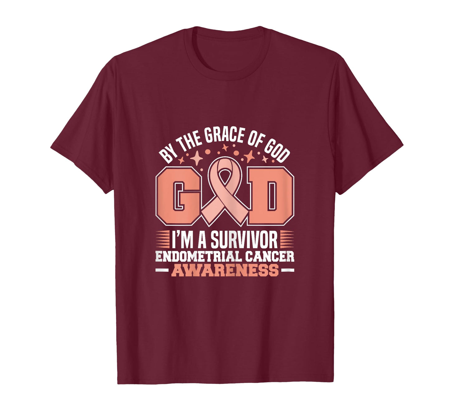 By The Grace God I'm A Survivor Endometrial Cancer Survivor T-Shirt