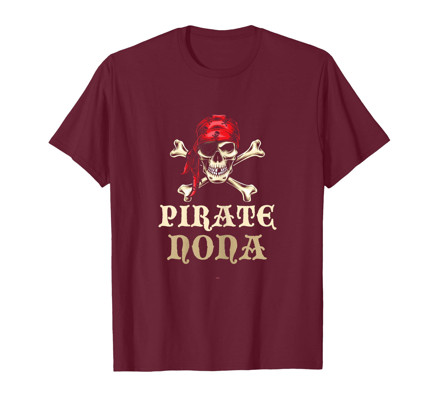 Pirate Nona Skull Matching Grandma Halloween Costume T-Shirt
