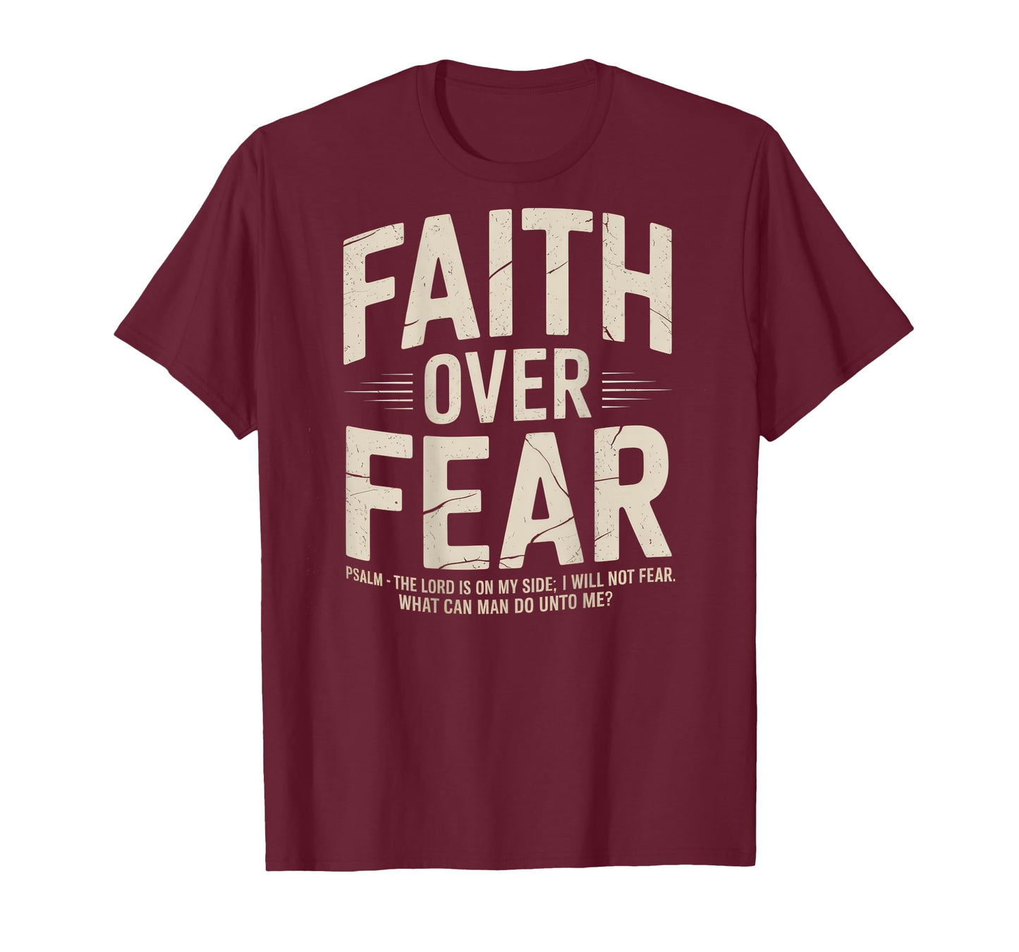 Faith Over Fear Christian Bible God Jesus Christ T-Shirt