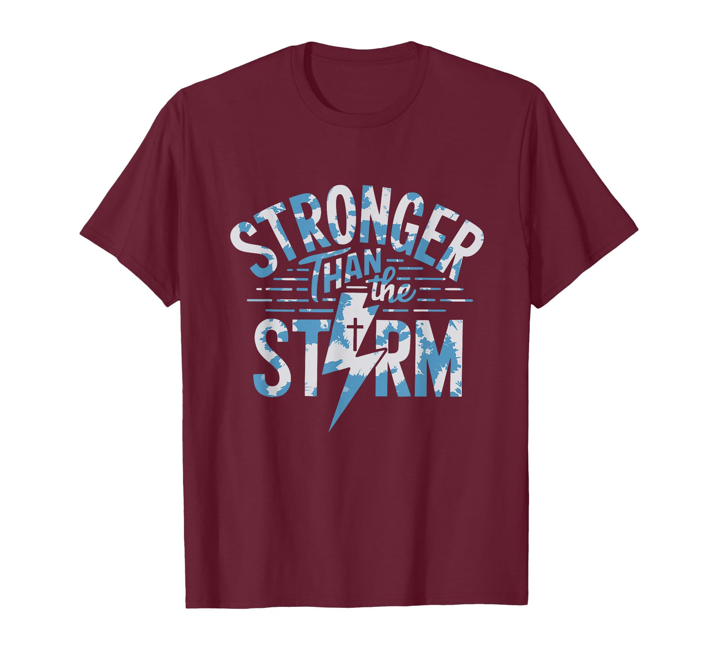 Stronger Than The Storm Bible Verse Christian Jesus Tie Dye T-Shirt