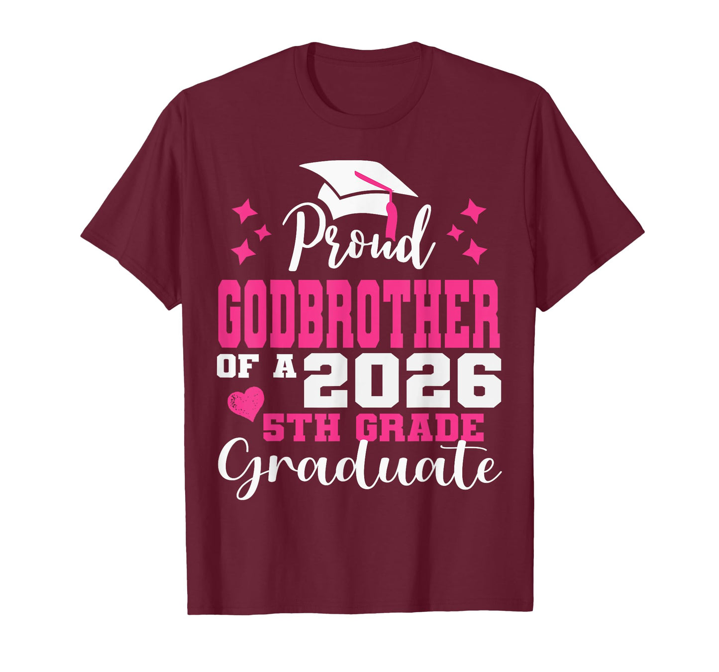 Proud Godbrother of 5th Grade Graduate 2026 Family T-Shirt