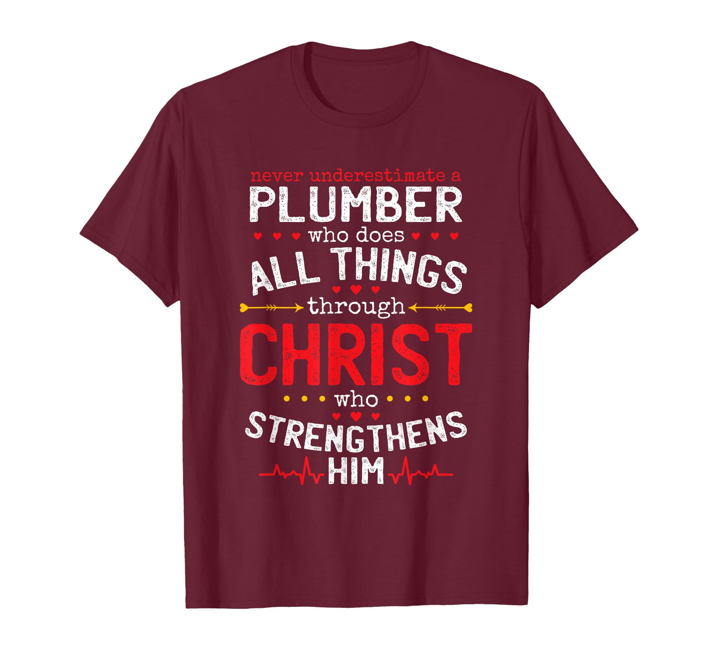 Christian Plumber And Christianity Plumbing Fitter T-Shirt