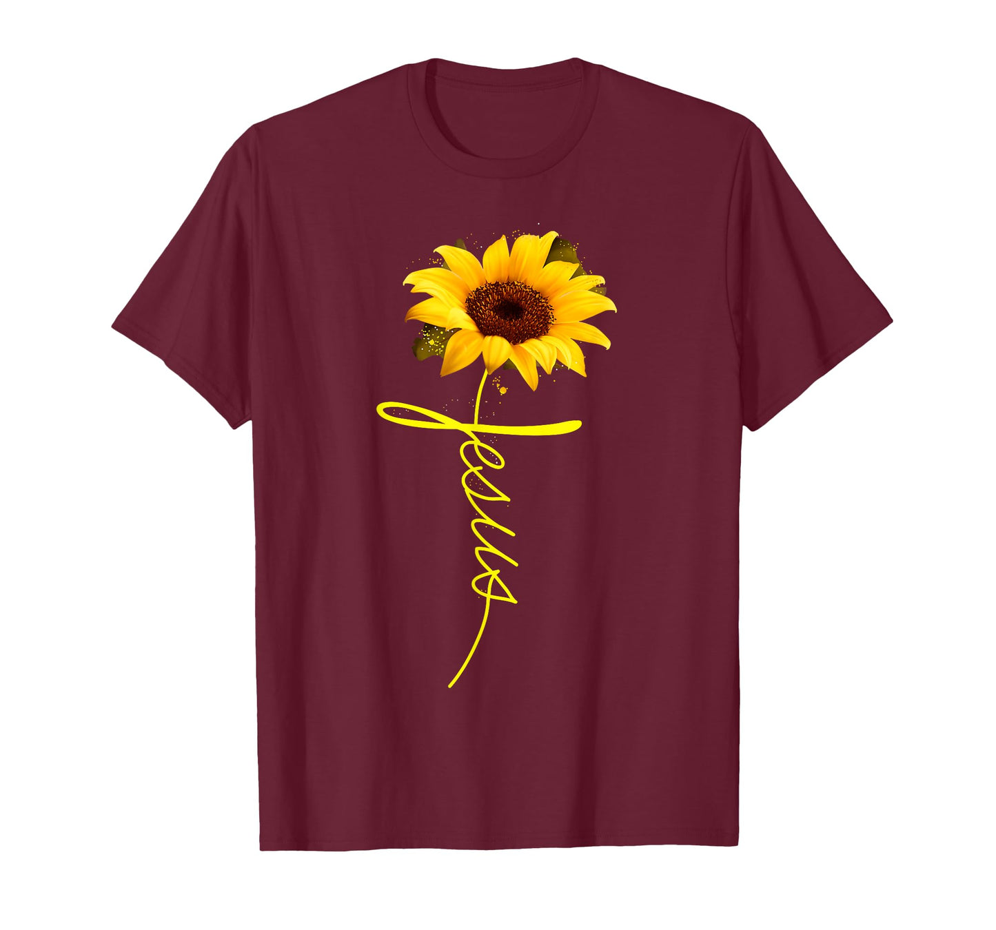 Jesus Sunflower T-shirt Christian Gift T-Shirt T-Shirt
