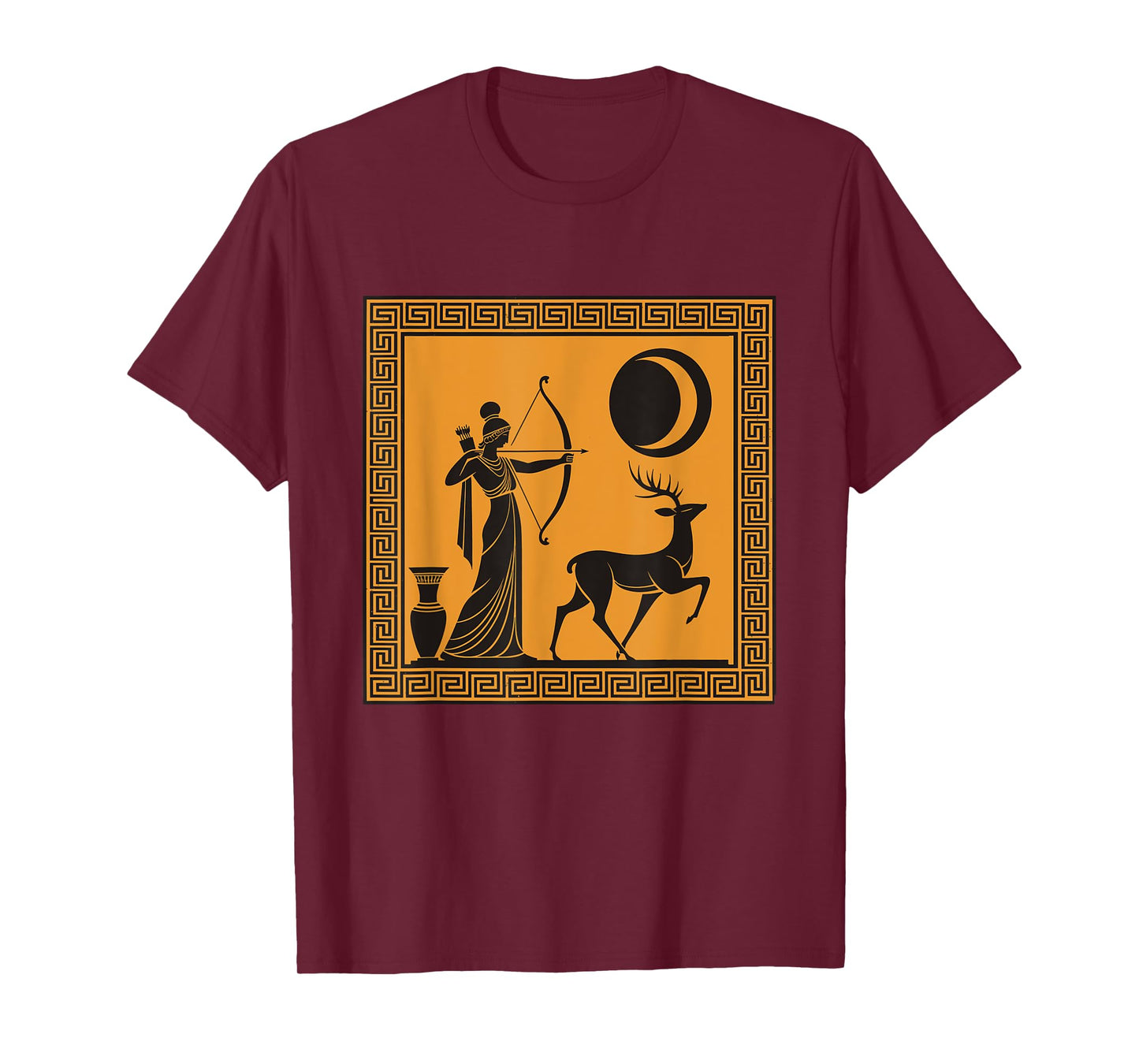 Artemis Moon Goddess Greek Mythology Ancient Greece Art Myth T-Shirt