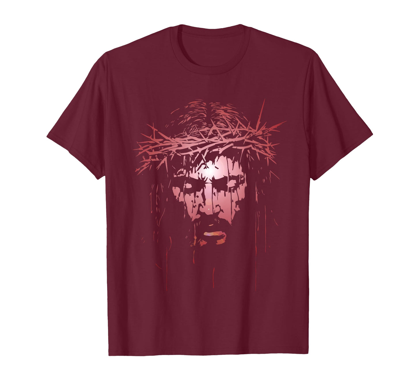 Jesus Christ Crown of Thorns Silhouette T-Shirt