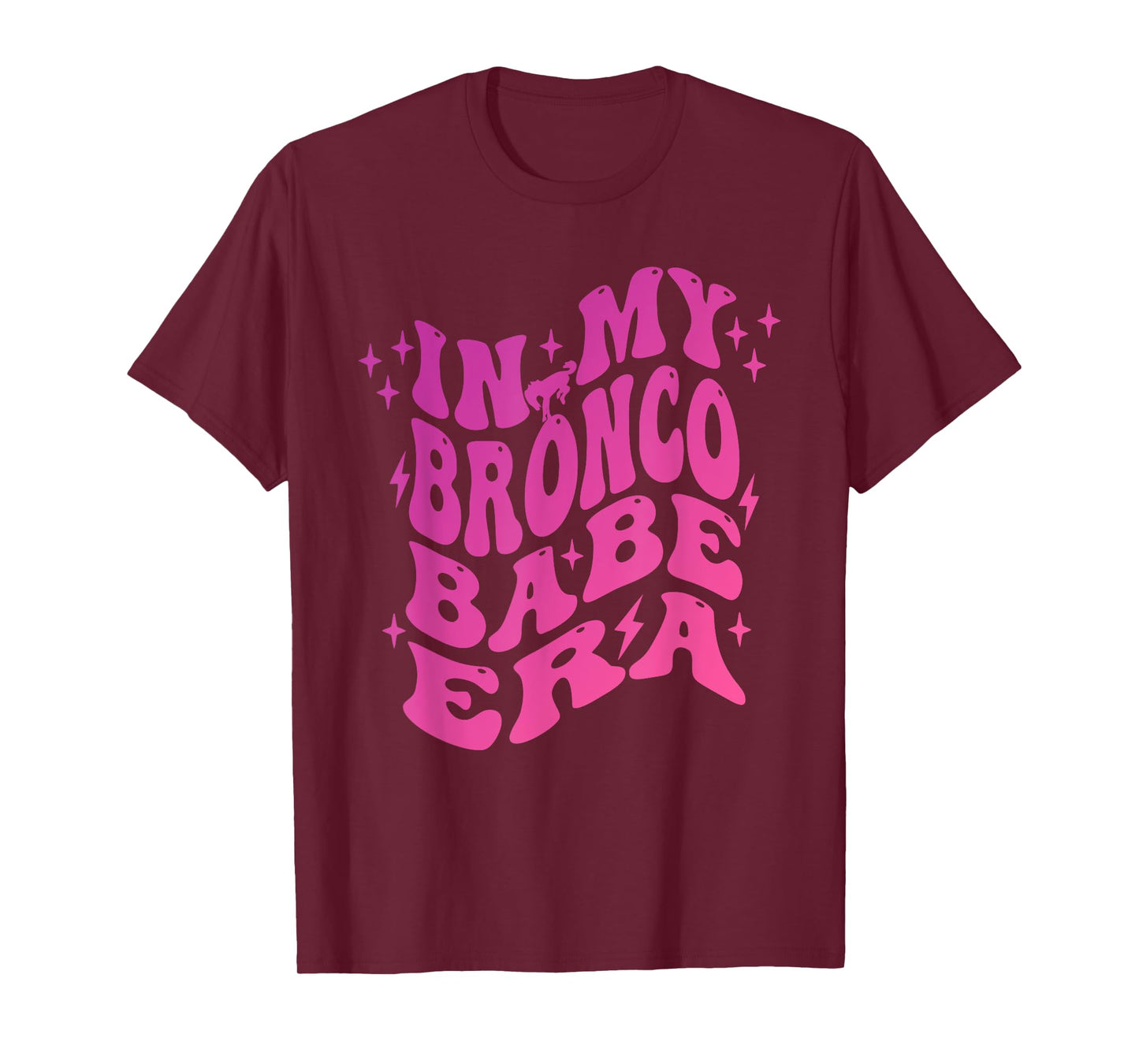 In My Bronco Babe Era Vintage Cowgirl T-Shirt