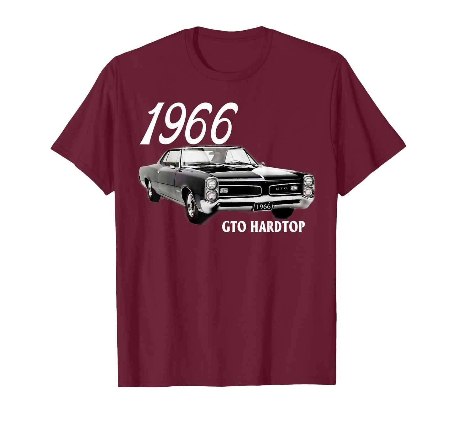1966 66 GTO Classic Car Old School Muscle Yellow Car T-Shirt