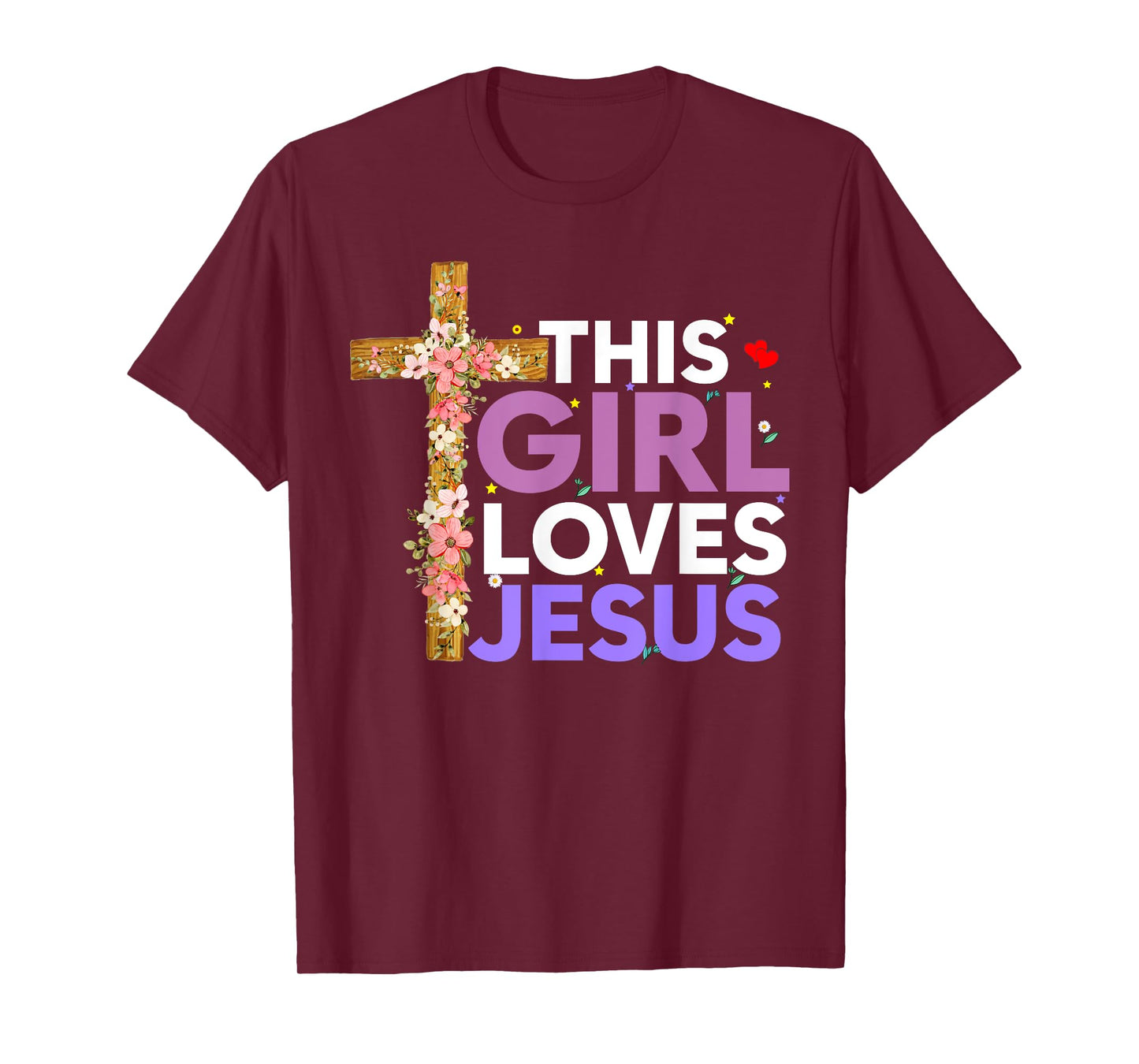 This Girl Loves Jesus Cute Christian Girl Jesus T-Shirt
