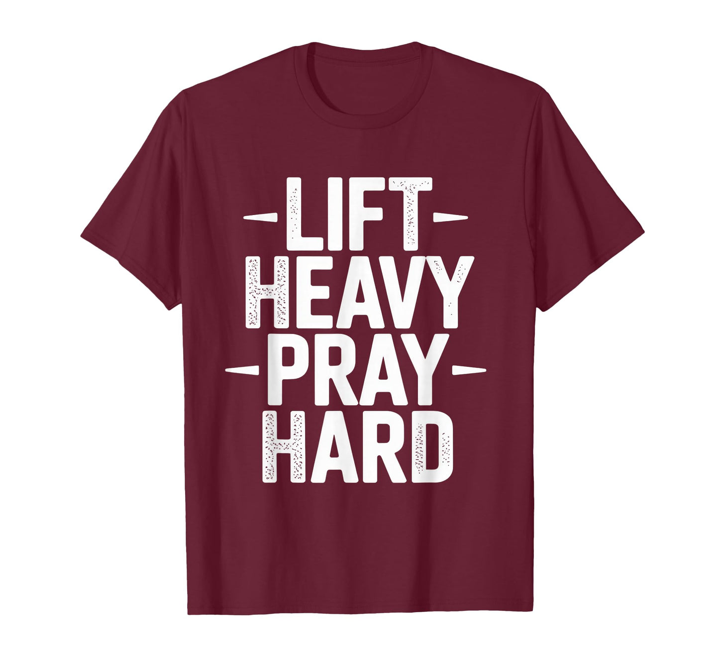 Lift Heavy Pray Hard Tshirt Gym Christian Gift Jesus Faith T-Shirt