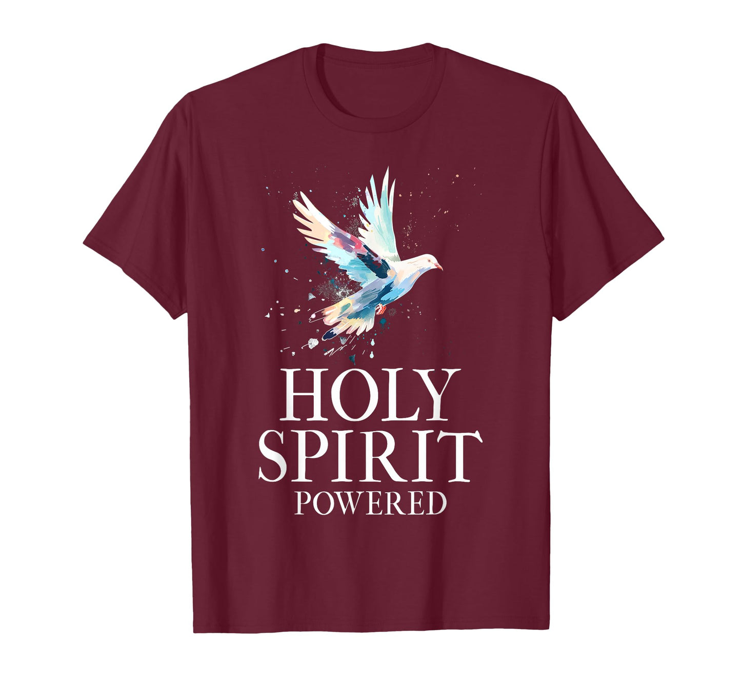 Christian White Dove Bird Watercolour Holy Spirit T-Shirt