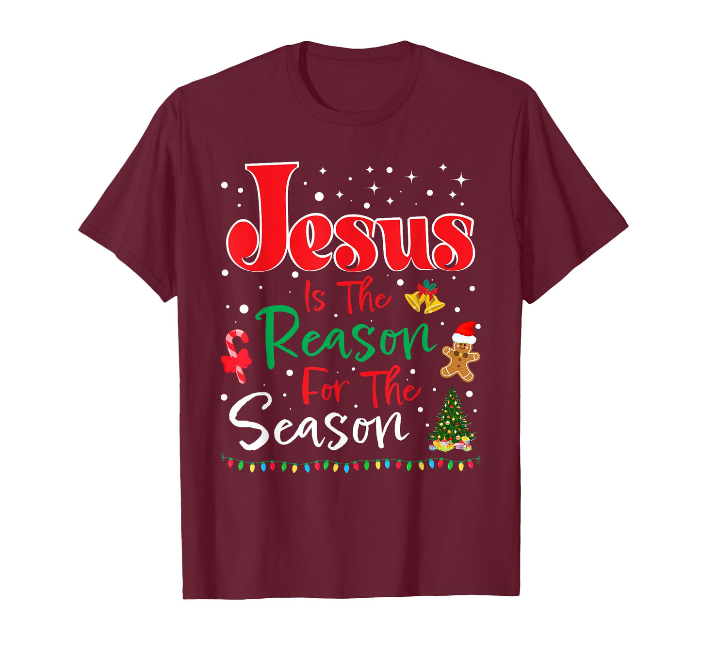 Jesus Is The Reason for The Season Christmas Family Pajamas T-Shirt