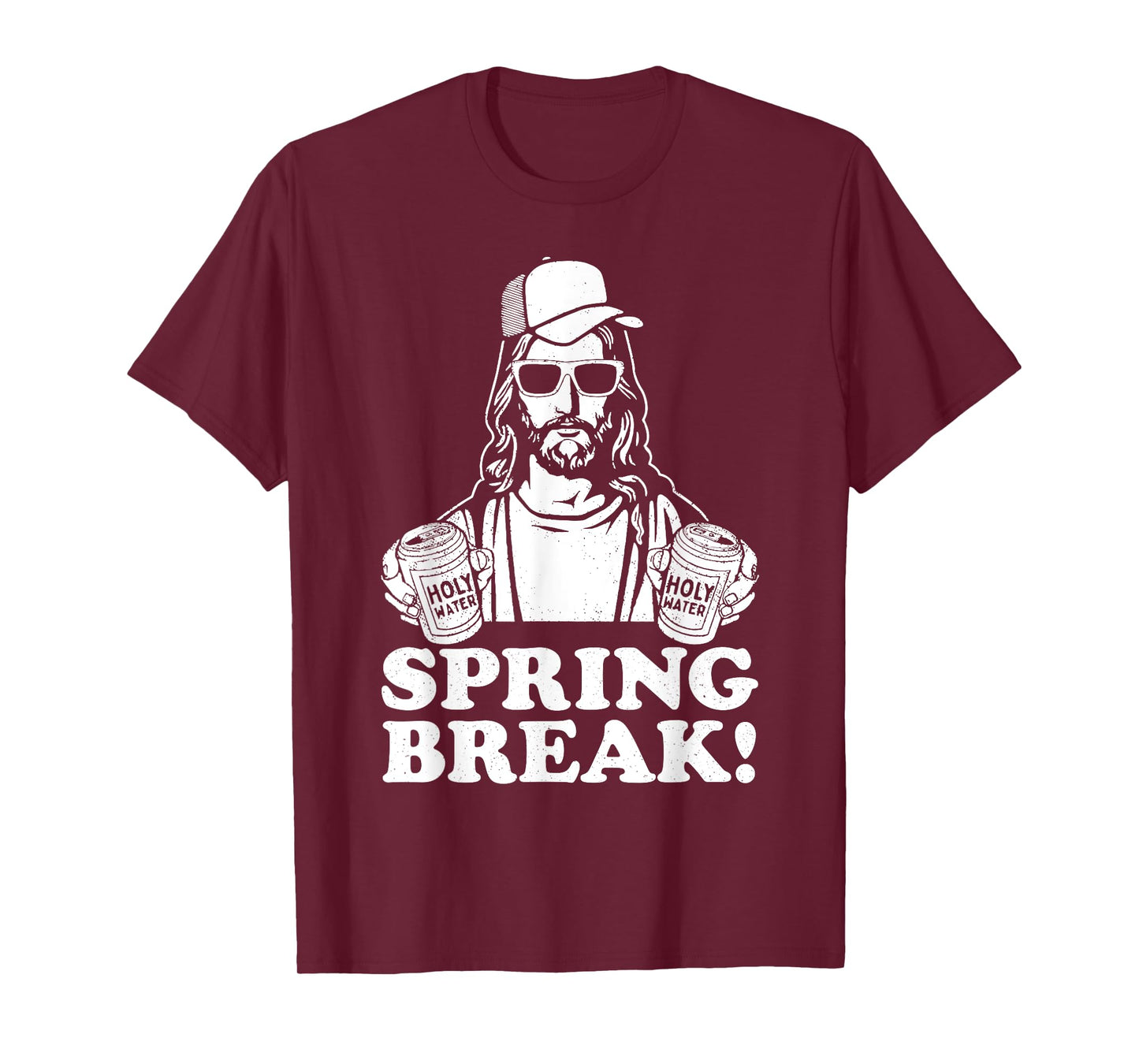Funny Spring Break Jesus Christian Beer Drinking Vacation T-Shirt