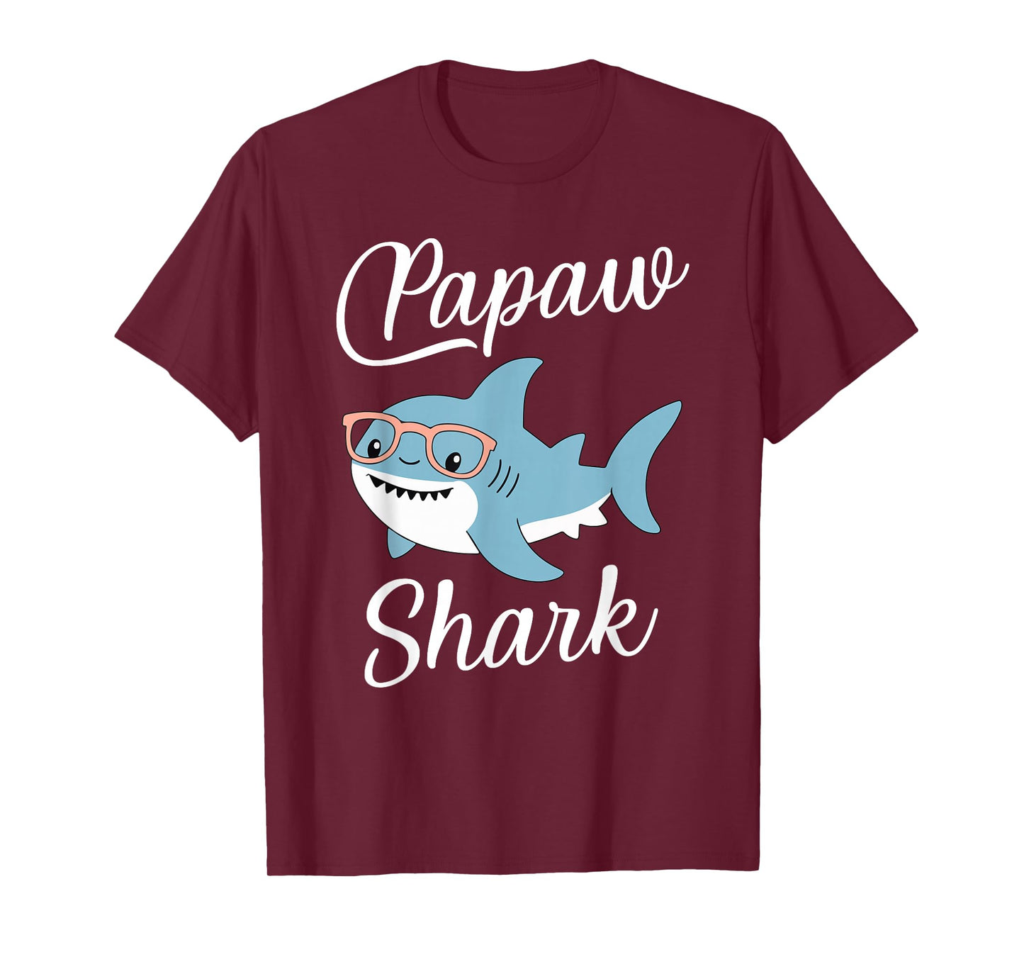Papaw Shark Funny Matching Family Grandpa T-Shirt