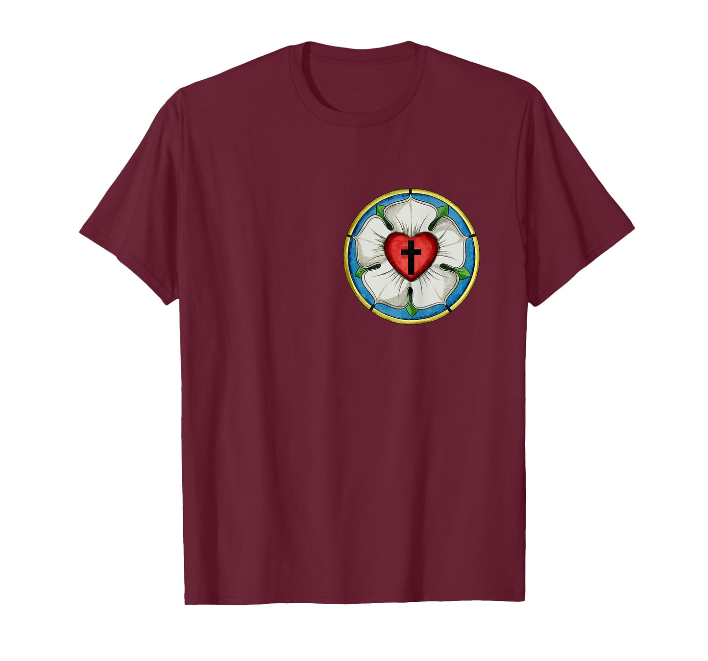 LUTHER ROSE SEAL LUTHERAN SYMBOL CHRISTIAN CROSS T-Shirt