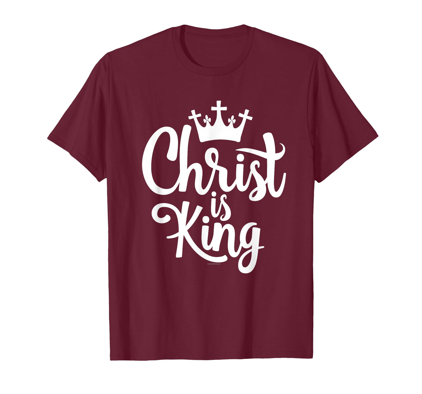 Christ is King Christian Quote Crown Graphic T-Shirt