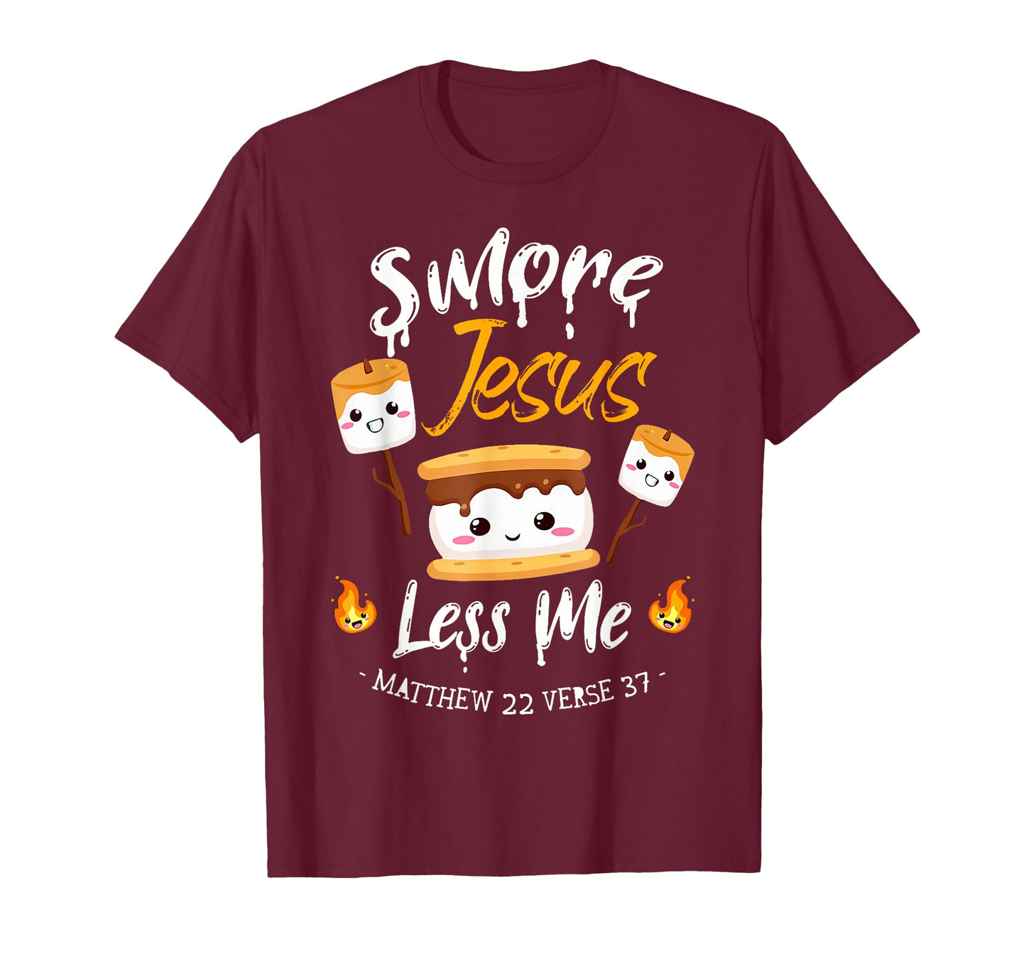 Smore Jesus Less Me Christian Camping Camper Lover T-Shirt