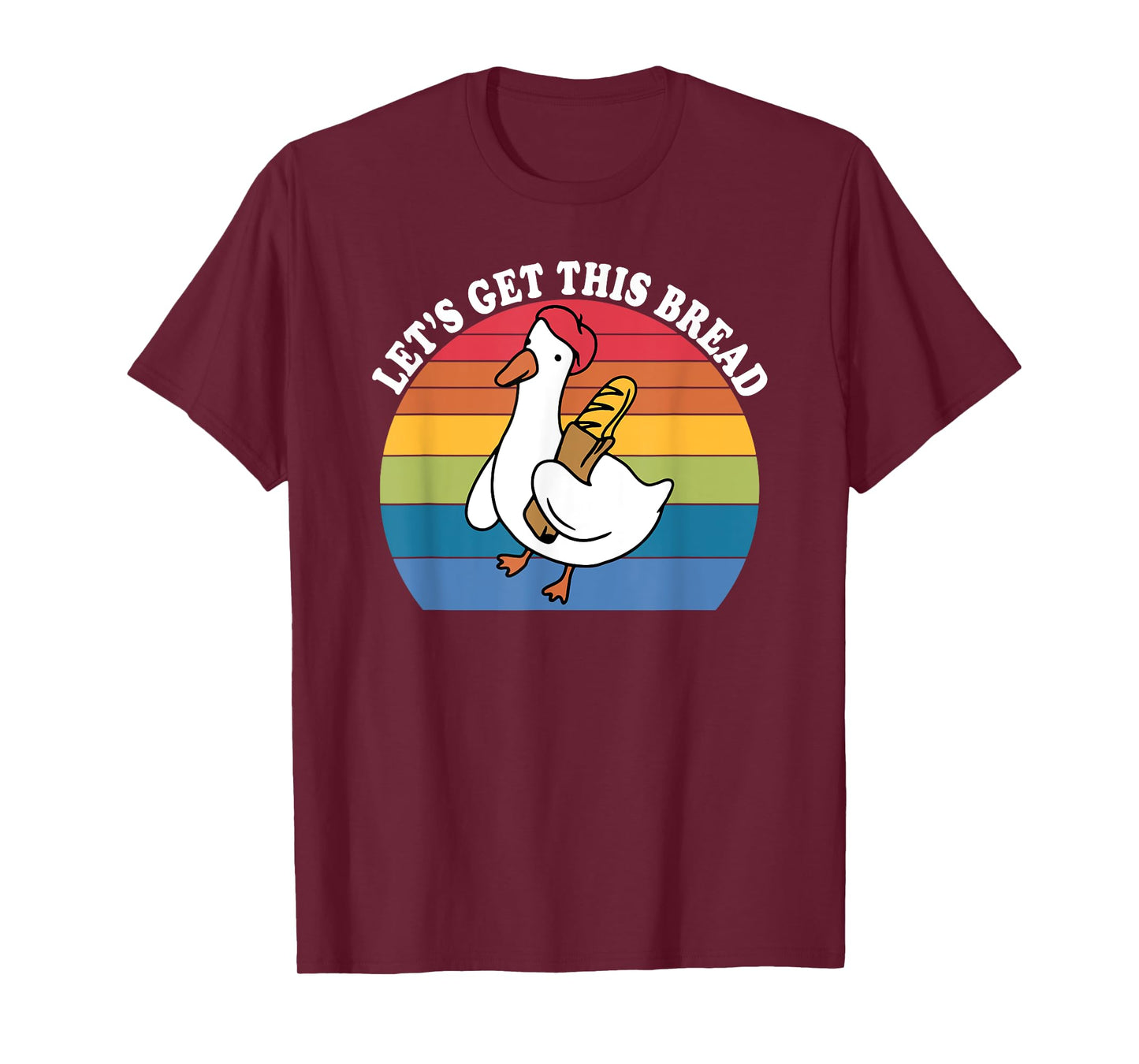 Let's Get This Bread Funny Retro Vintage T-Shirt