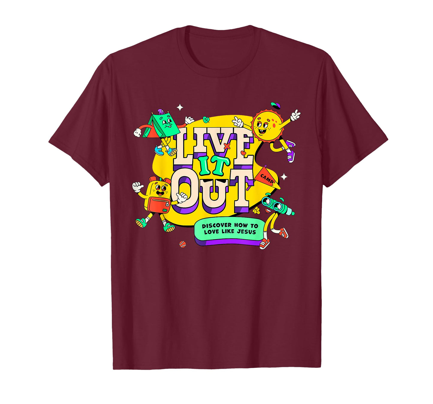 Live it 2025 Out Bible School VBS Christian Youth Camp Jesus T-Shirt
