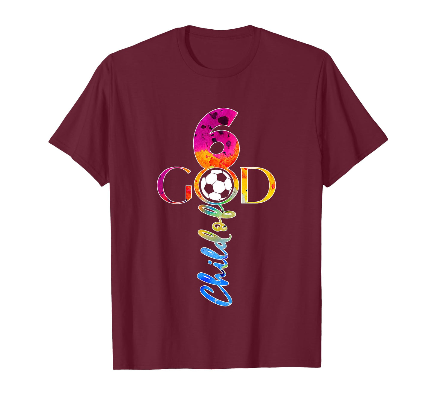 JESUS 6 YEARS CHILD OF GOD SOCCER 6TH BIRTHDAY T-Shirt
