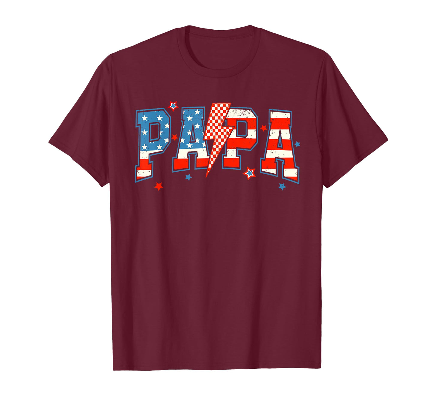 Papa 4th Of July American Patriotic Dad Grandpa Men T-Shirt