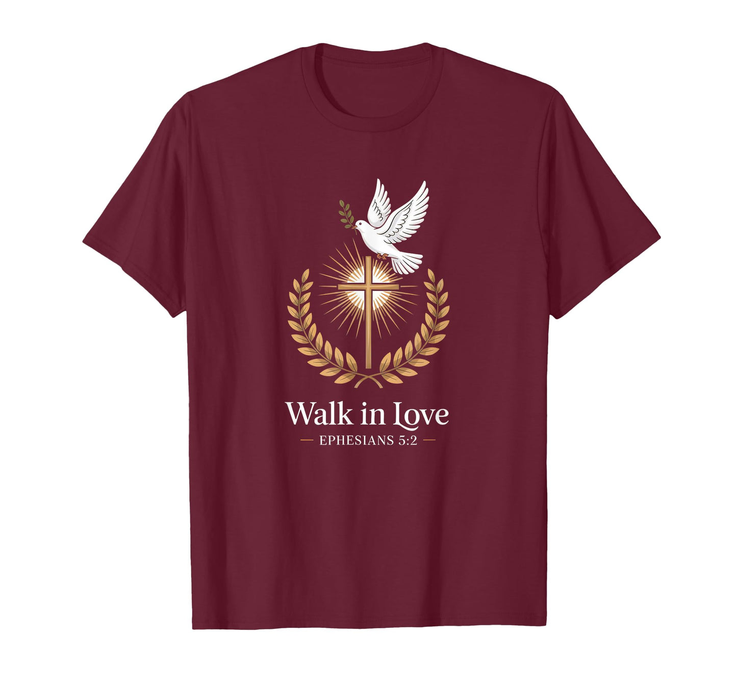 Walk in Love Cross Ephesians 5:2 Christian Faith T-Shirt