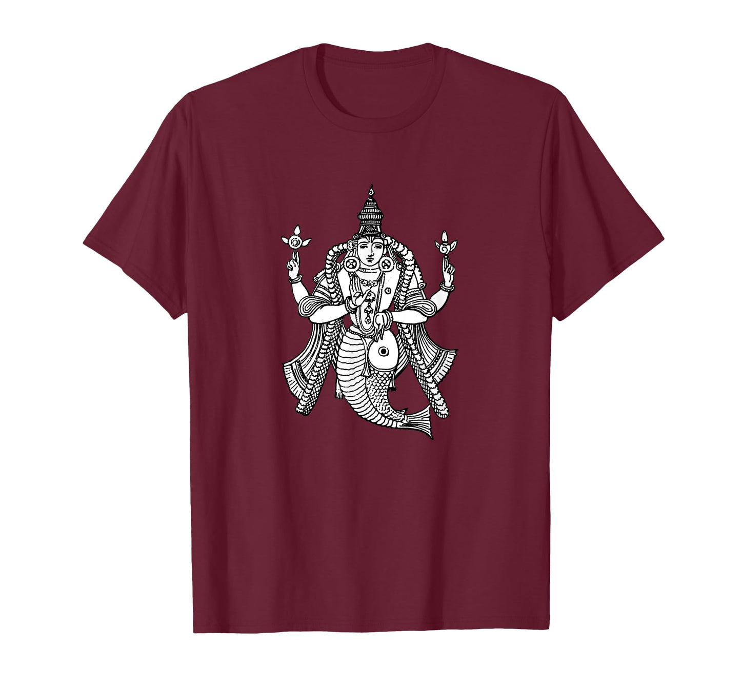 Vishnu as a Fish Hindu God Hinduism Art T-Shirt