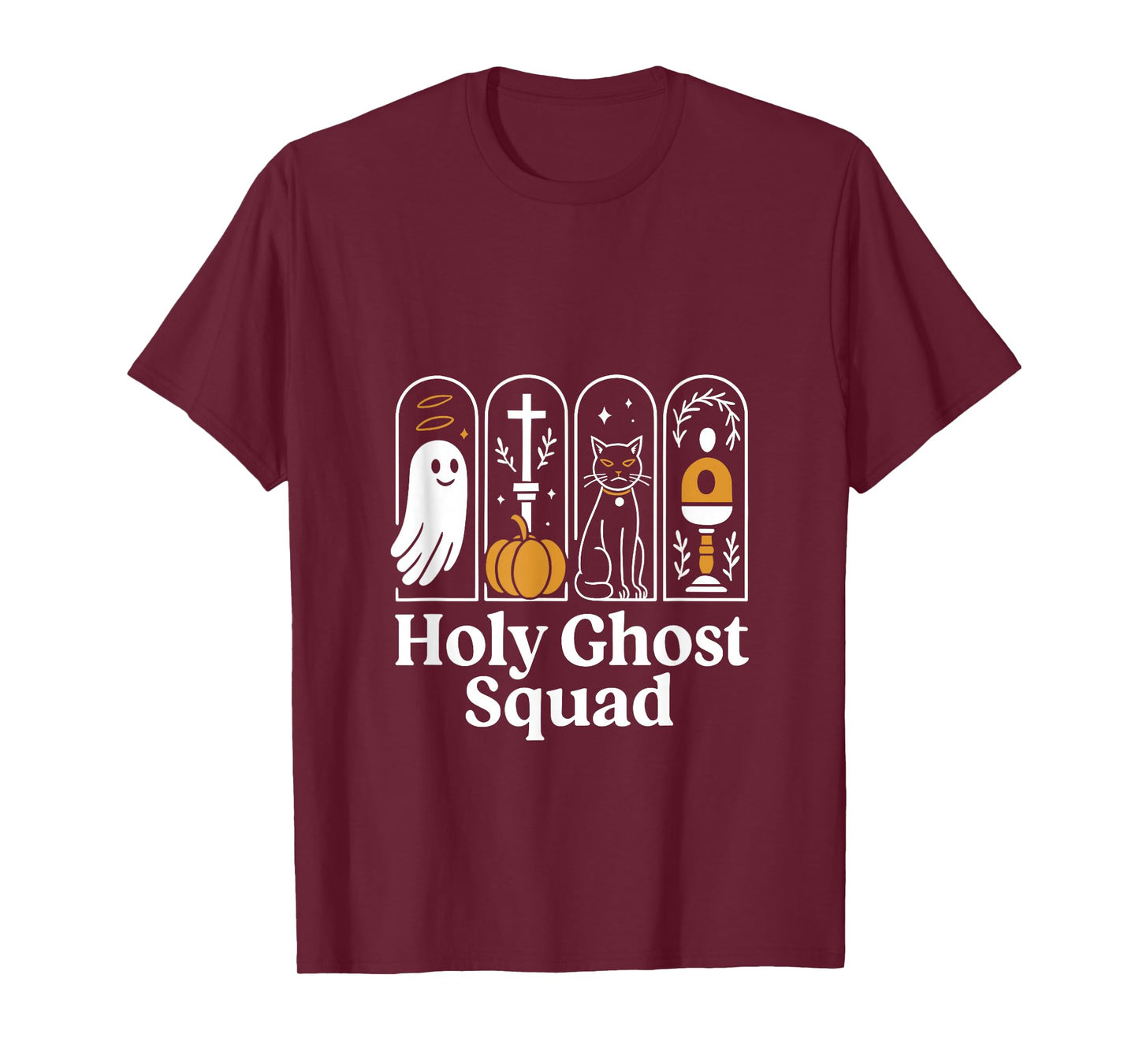 Holy Ghost Squad, Cute Ghost Jesus Christian Halloween Tees T-Shirt