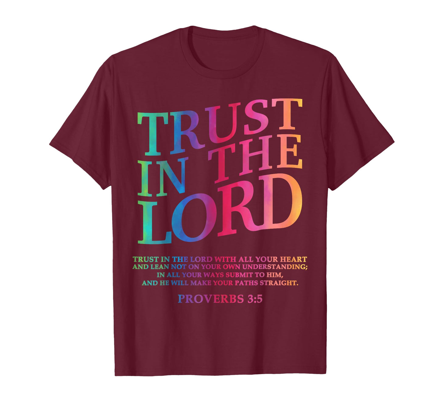 Trust In The Lord Christian Jesus Teen Girl Women Youth God T-Shirt