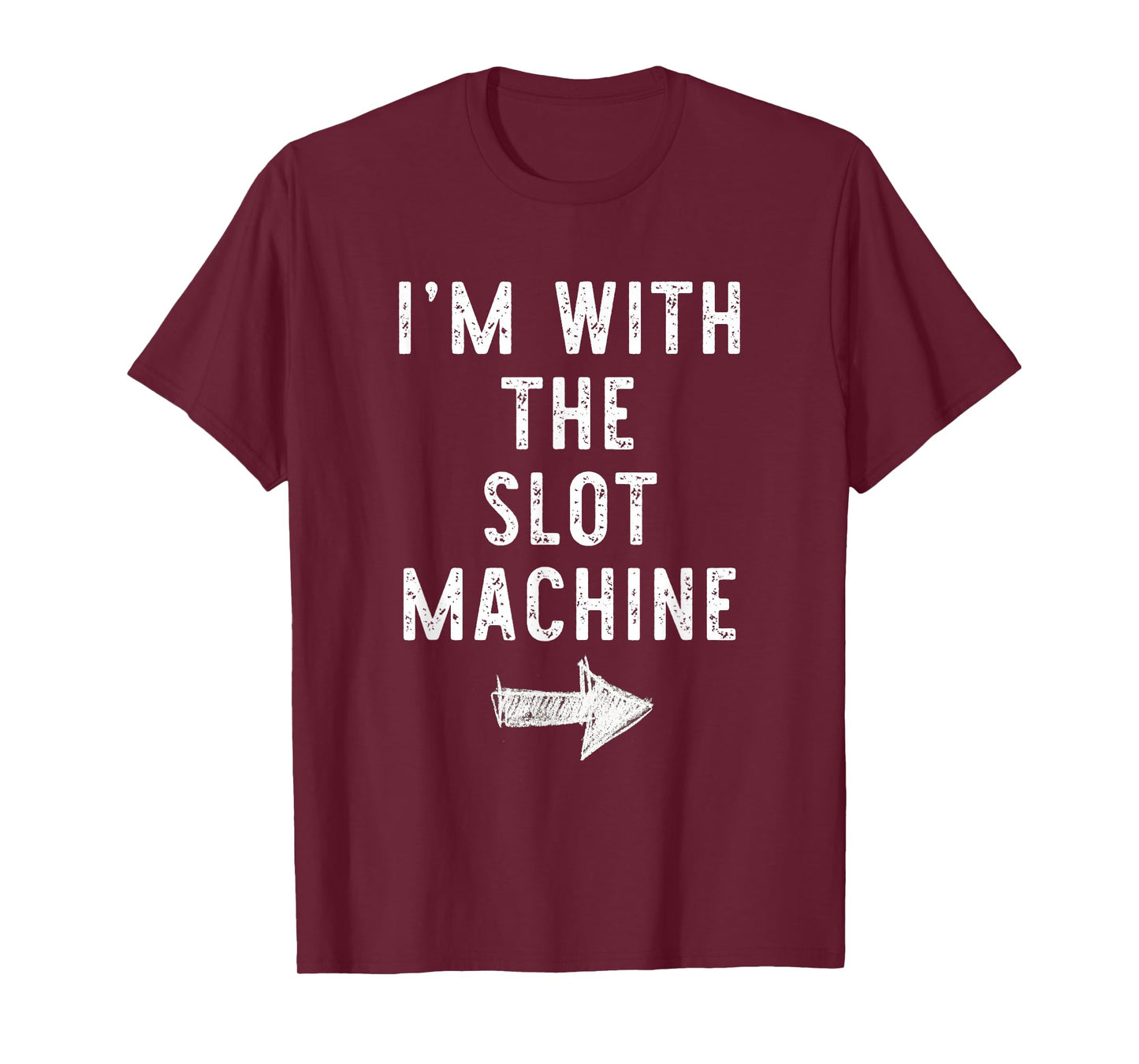 I'm With The Slot Machine Costume Halloween Matching Couple T-Shirt