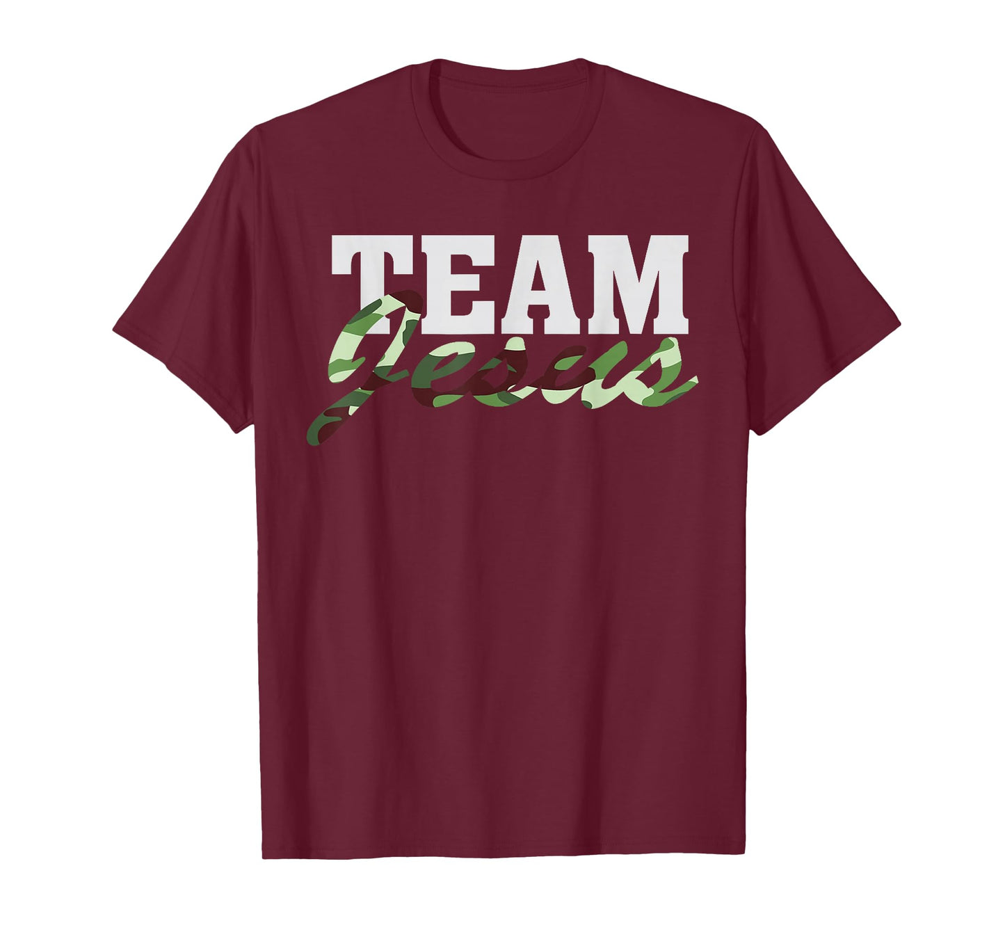 Camo Christian God Faith Team Jesus Religious T-Shirt