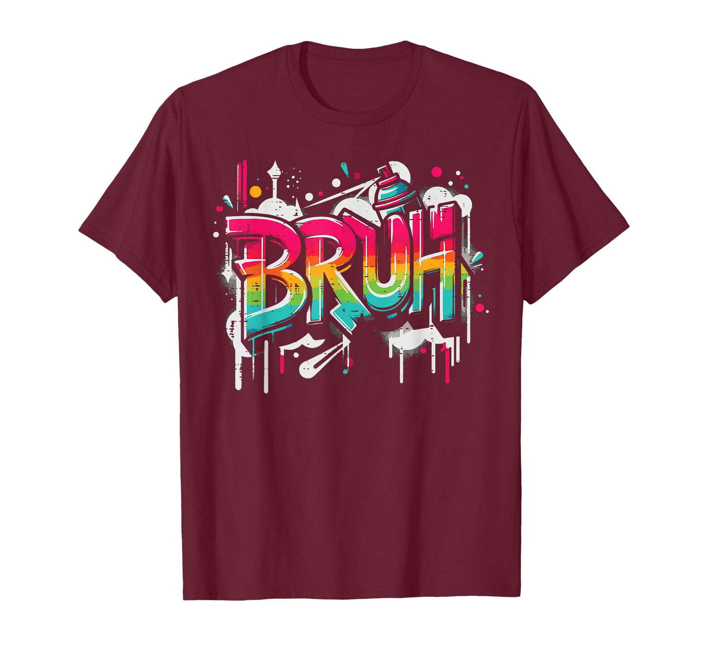 Bruh Graffiti Funny Saying Street Art Meme Men Boys Kids T-Shirt