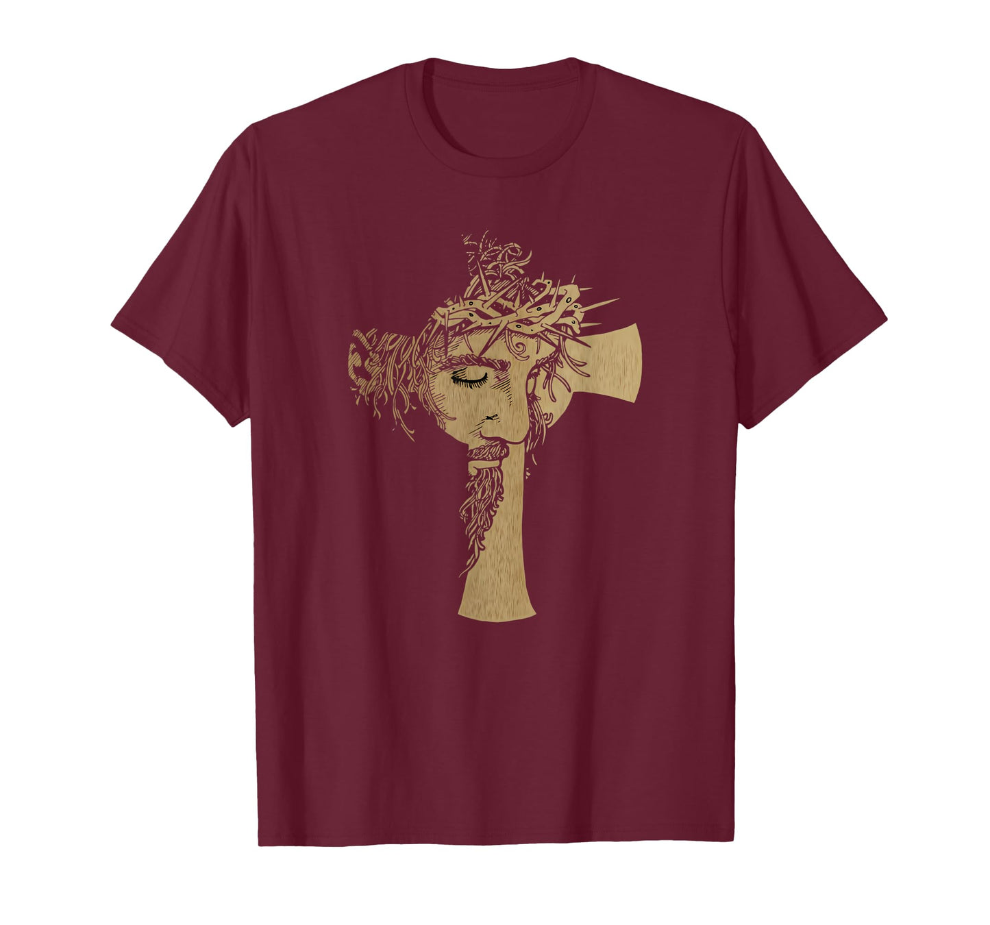 Vintage Christ Cross Face of Jesus Crucifixion of Jesus T-Shirt