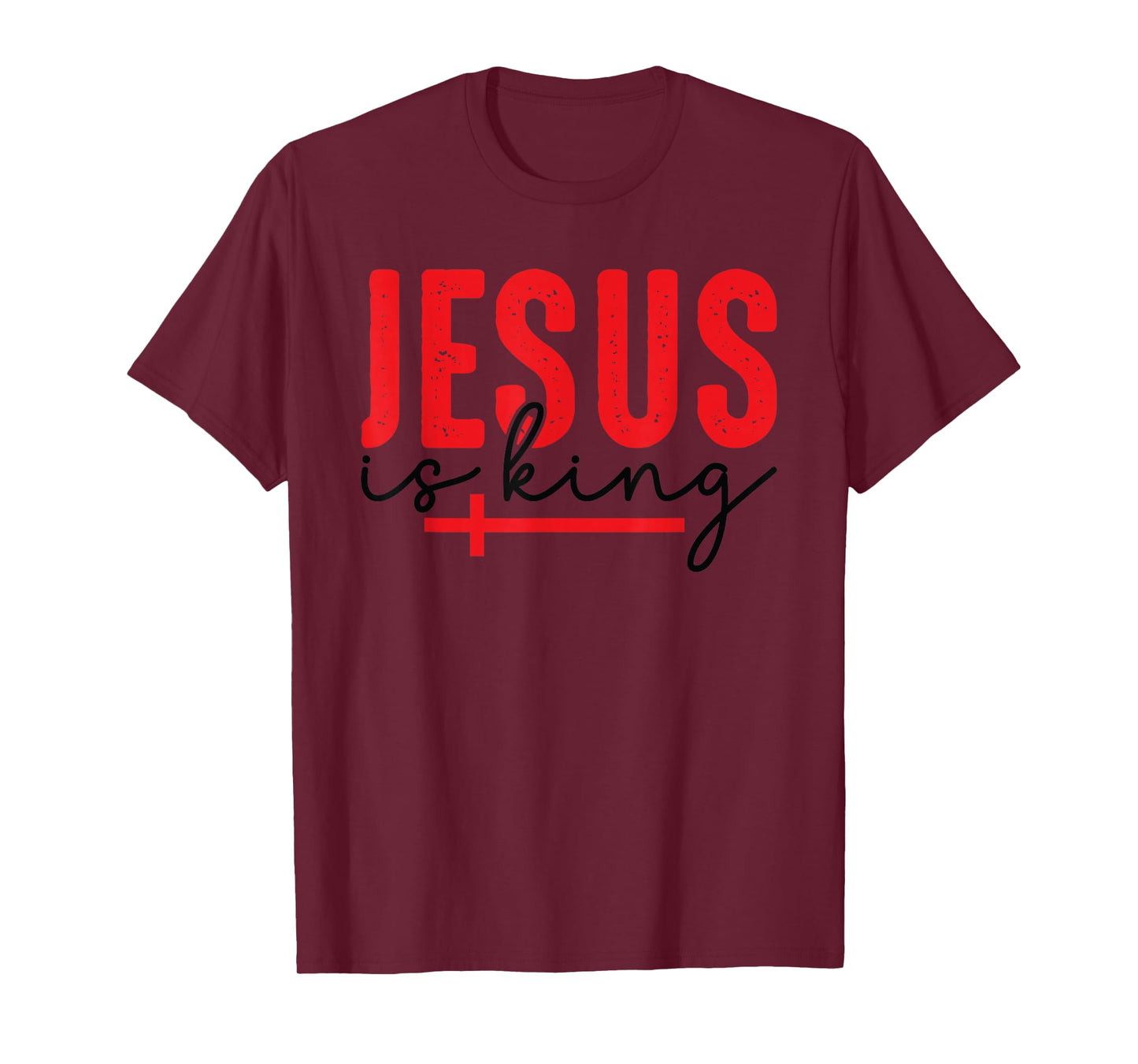 Retro Jesus is King Christian - Bible Verse Faith Religious T-Shirt
