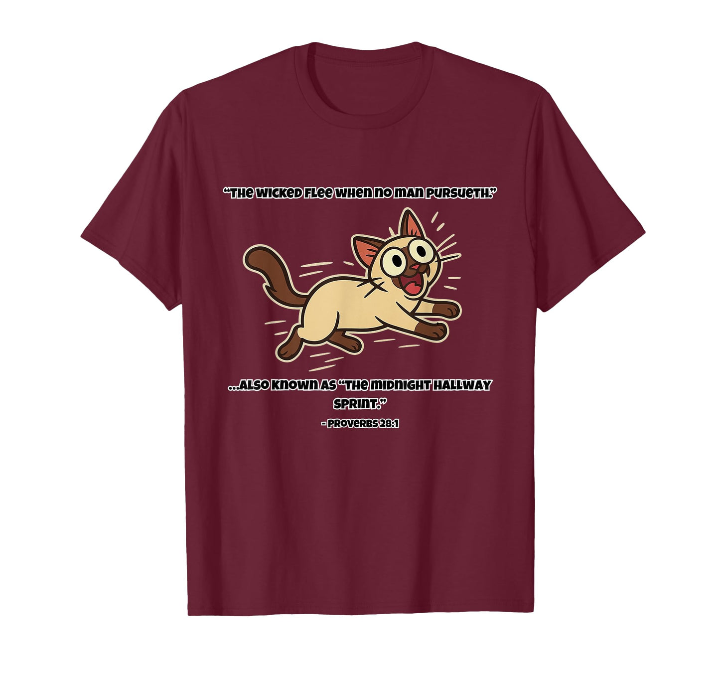 Funny Cat Bible Verse Zoomies Christian Humor for Cat Lovers T-Shirt
