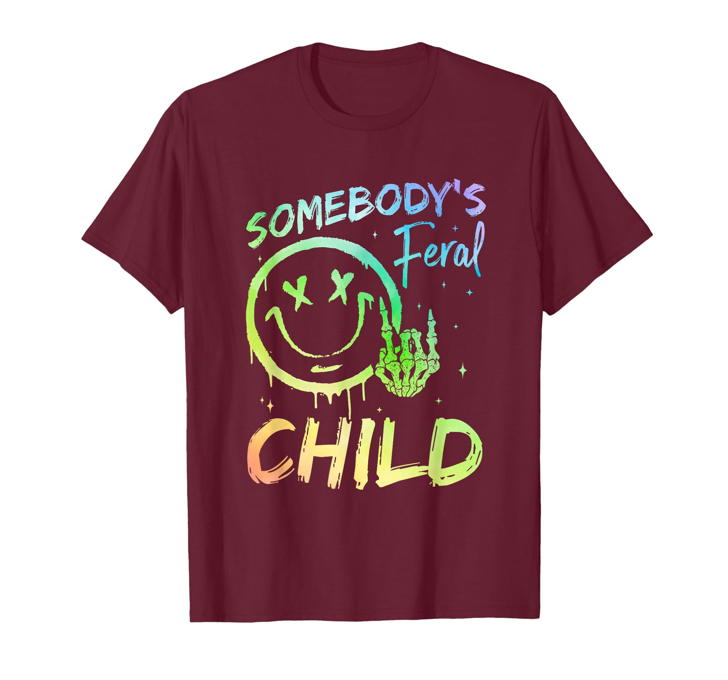 Somebody's Feral Child Toddler Girl and Boy Funny Quotes T-Shirt