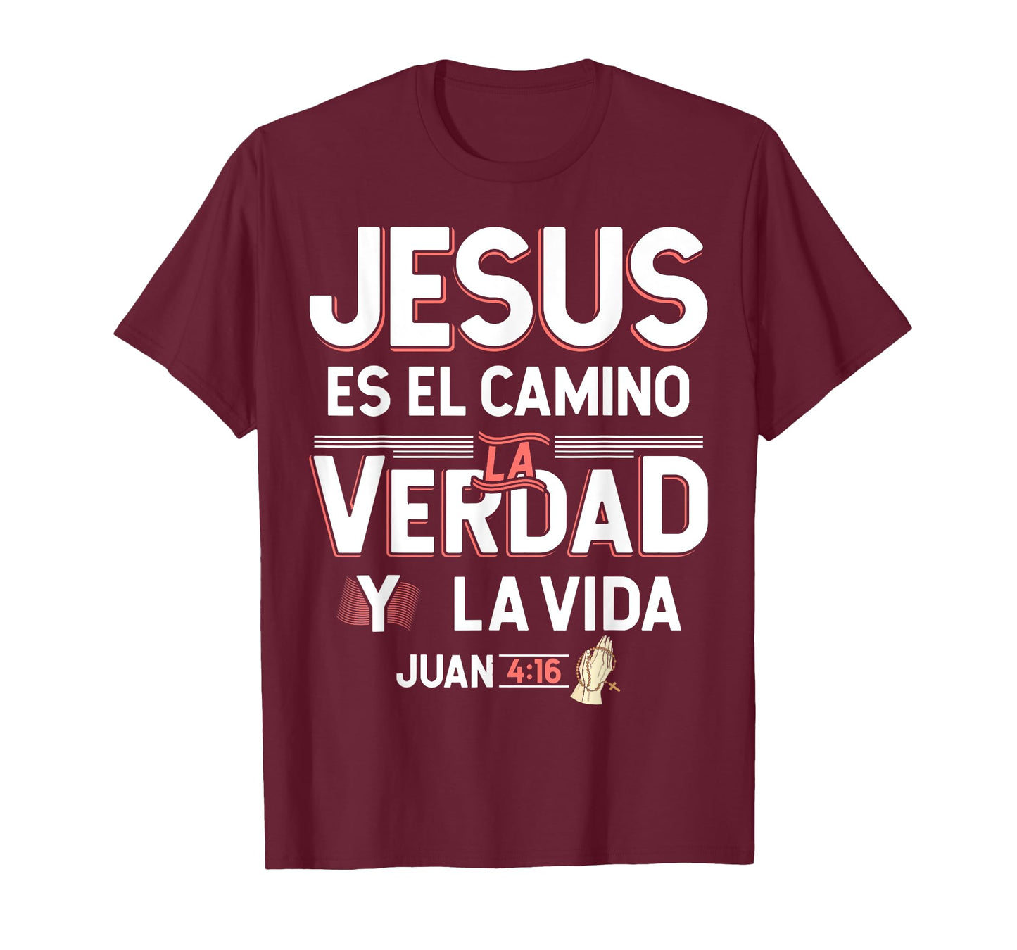 Camisetas Cristianas en espanol Frases Bíblica Juan 4:16 T-Shirt