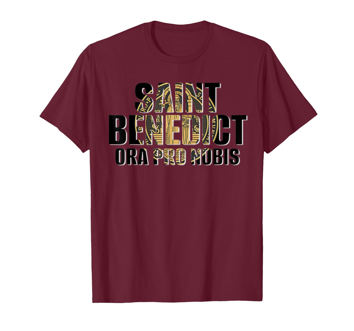 Saint Benedict Medal Traditional Latin Catholic T-Shirt